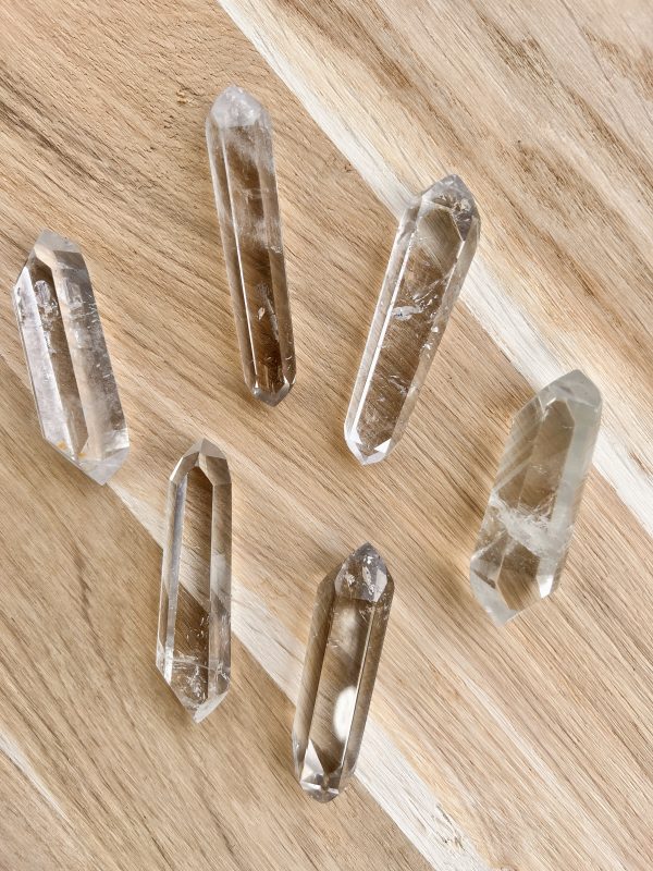 quartz transparent biterminé